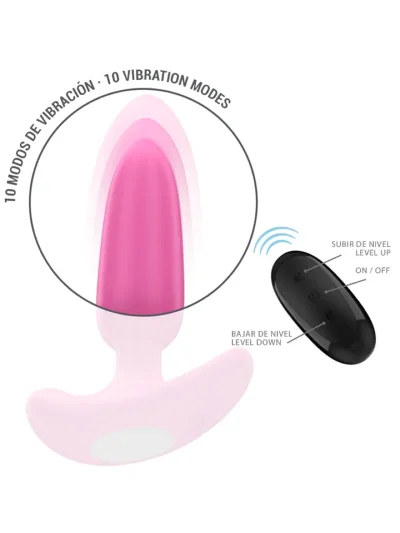 Ross Anal Plug 10 Vibrations Remote Control - Vibruojantis analinis kištukas 4