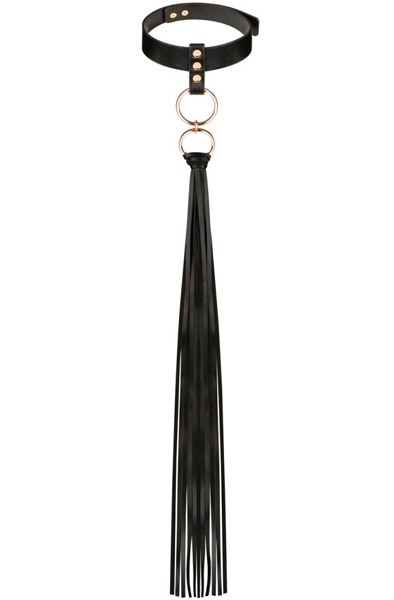 Rosy Gold Collar With Flogger - Apykaklė 2