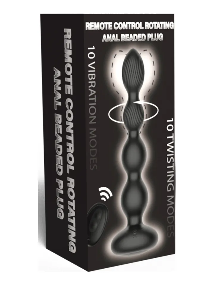 Rotating Anal Beaded Plug - Vibruojantys analiniai karoliukai 4 [full]