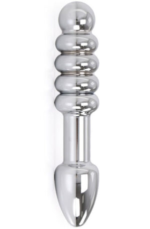 Rounded Double-ended Steel Dildo - Analinis kaištis metalinis 1