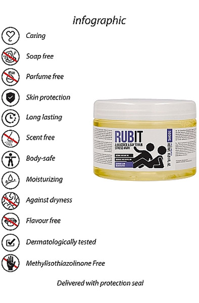 Rub It A Massage A Day To Rub Stress Away 500 ml - Masažinis aliejus 3