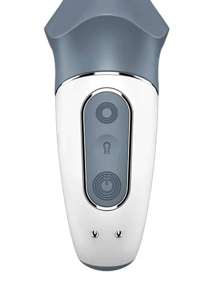Satisfyer Air Pump Booty 1 Grey - Vibruojantis analinis dildo 4 [full]