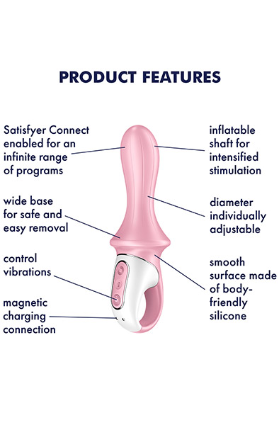 Satisfyer Air-Pump Booty 5 Pink - Analinis vibratorius 2