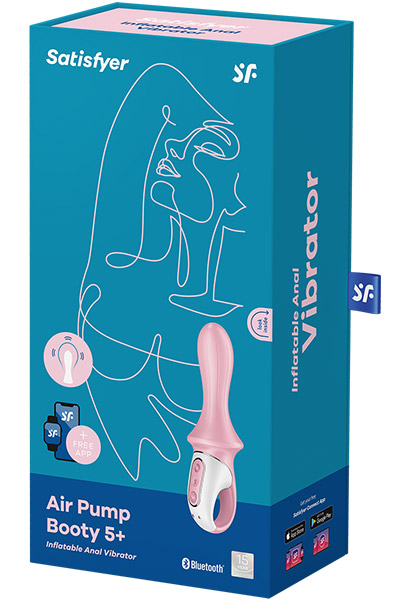 Satisfyer Air-Pump Booty 5 Pink - Analinis vibratorius 5