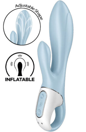 Satisfyer Air Pump Bunny 1 Blue - Triušio vibratorius 1