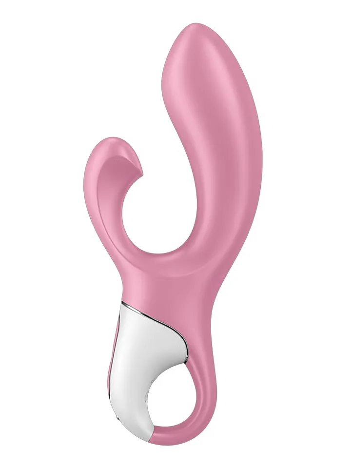 Satisfyer Air Pump Bunny 2 Light Red - Triušio vibratorius 3 [full]