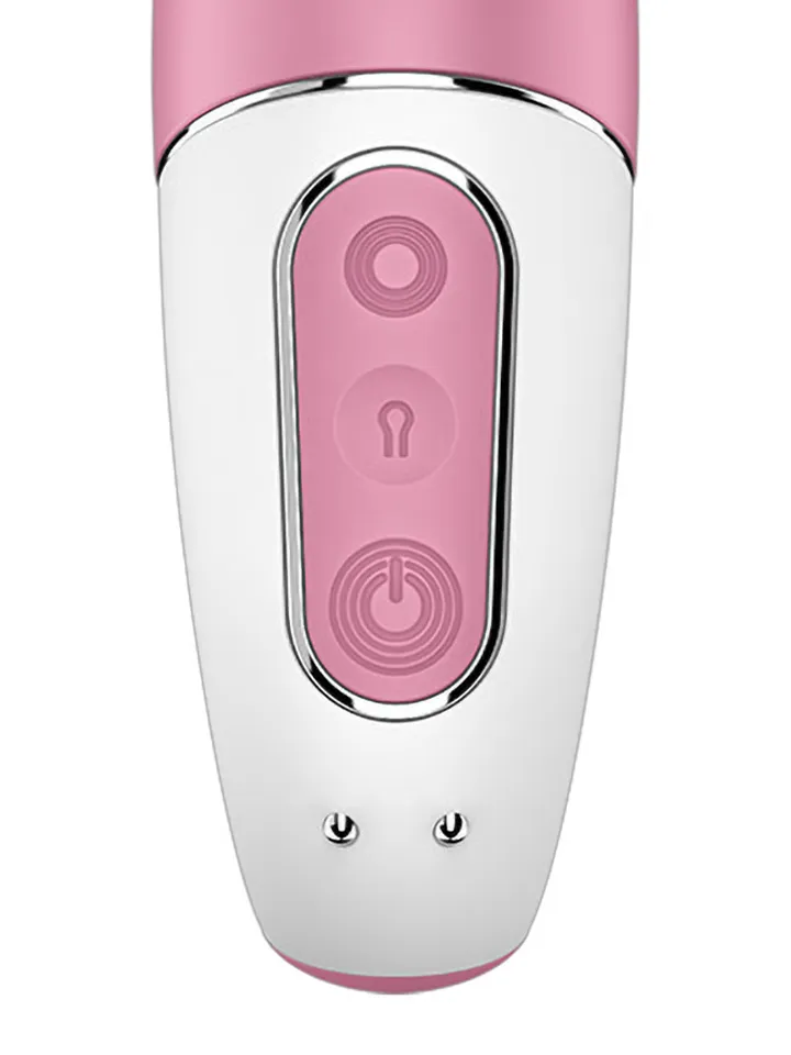 Satisfyer Air Pump Bunny 2 Light Red - Triušio vibratorius 4 [full]