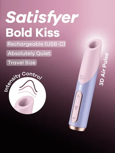 Satisfyer Bold Kiss Air Pulse Vibrator - Oro slėgio vibratorius 1