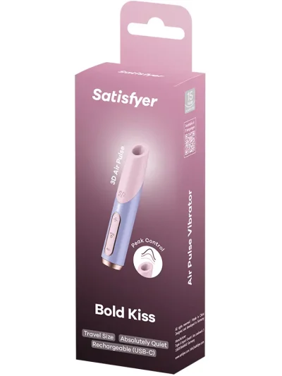 Satisfyer Bold Kiss Air Pulse Vibrator - Oro slėgio vibratorius 5