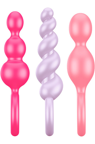 Satisfyer Booty Call Plugs Colored - Analinis kištuko rinkinys 3