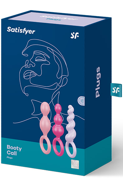 Satisfyer Booty Call Plugs Colored - Analinis kištuko rinkinys 4