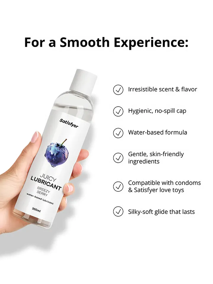 Satisfyer Breezy Berry Water Based Lubricant 300 ml - Skonio tepalas 3 [full]