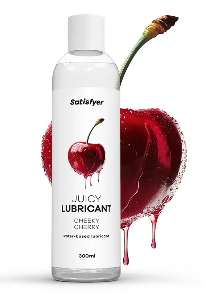 Satisfyer Cheeky Cherry Water Based Lubricant 300 ml - Vandens pagrindo lubrikantas 2 [full]