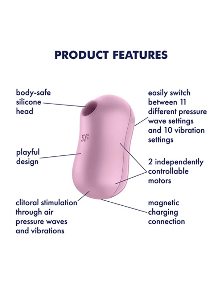 Satisfyer Cotton Candy Airpulse Stimulator - Oro slėgio vibratorius 2 [full]