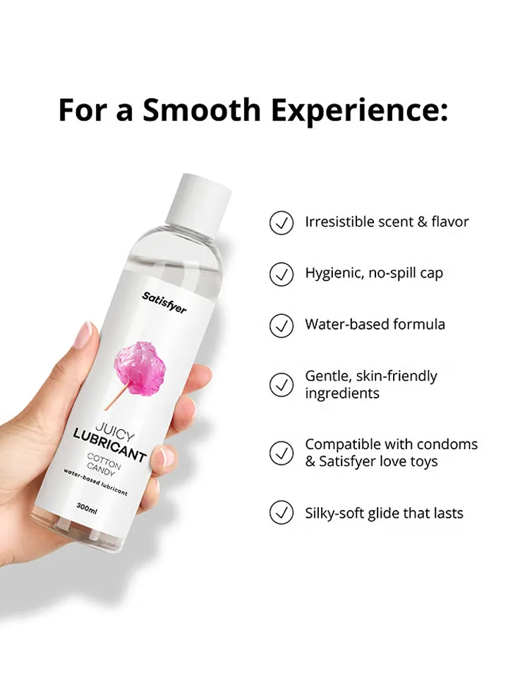 Satisfyer Cotton Candy Water Based Lubricant 300 ml - Skonio tepalas 3 [full]