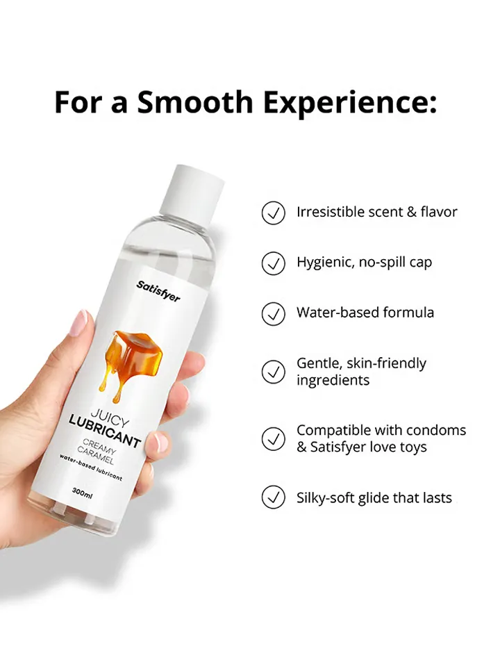 Satisfyer Creamy Caramel Water Based Lubricant 300 ml - Skonio tepalas 3 [full]