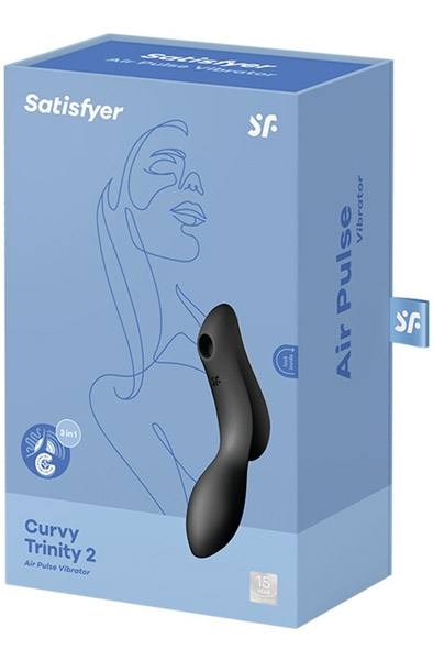 Satisfyer Curvy Trinity 2 Black - Oro slėgio vibratorius 4
