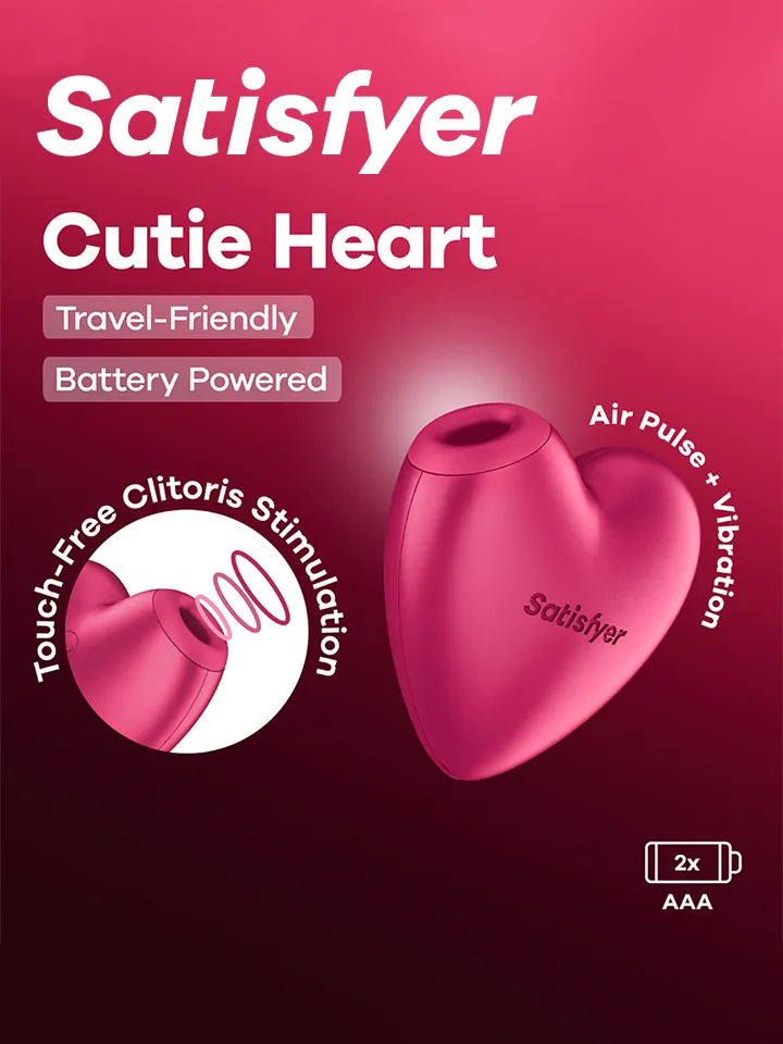 Satisfyer Cutie Heart Battery Powered - Oro slėgio vibratorius 1 [full]