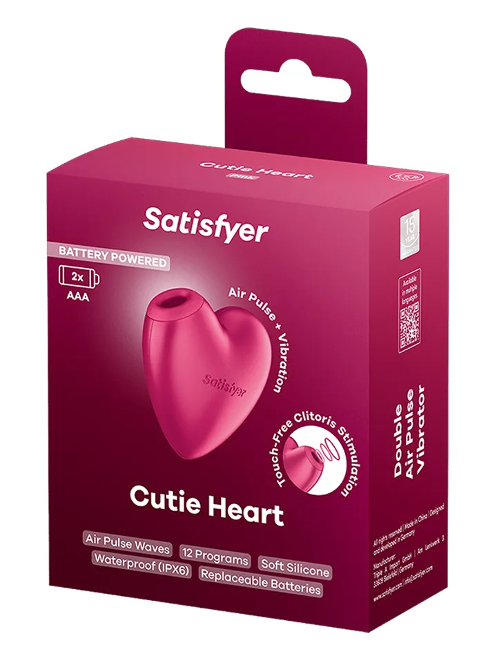 Satisfyer Cutie Heart Battery Powered - Oro slėgio vibratorius 5 [full]