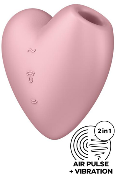 Satisfyer Cutie Heart Light Red - Oro slėgio vibratorius 1