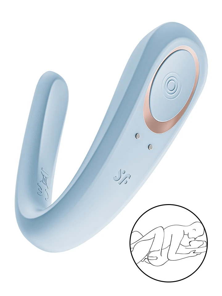 Satisfyer Double Classic Partner Vibrator - Porų vibratorius 1 [full]