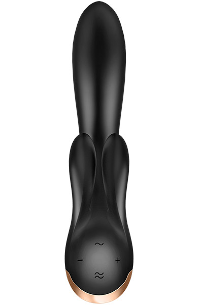 Satisfyer Double Flex Black - APP kontroliuojamas „RabbitVibrator“ 3