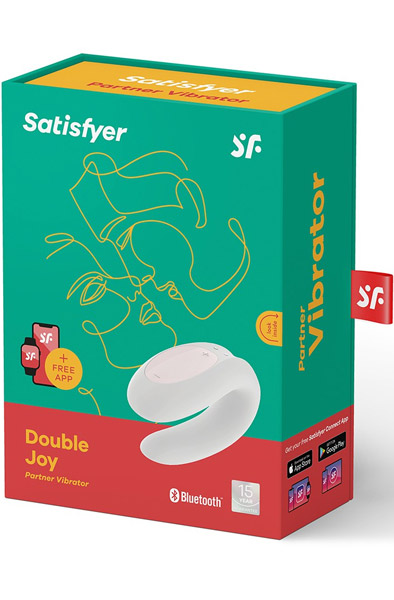 Satisfyer Double Joy White - APP kontroliuojamos poros vibratorius 4