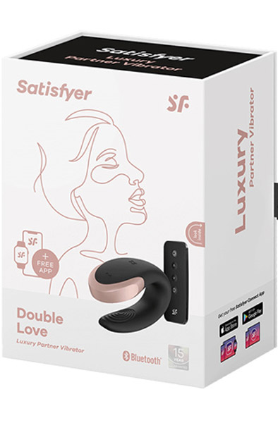 Satisfyer Double Love Black - APP kontroliuojamos poros vibratorius 5