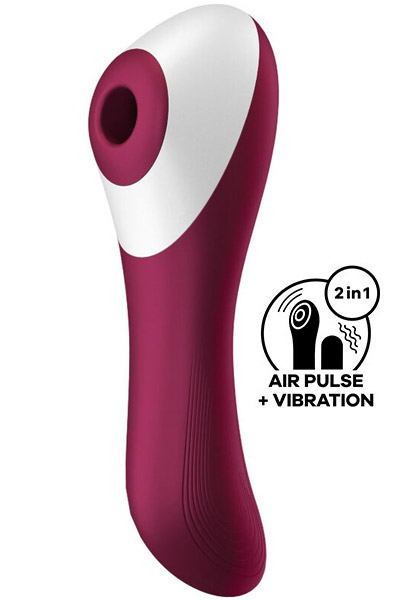 Satisfyer Dual Crush Red - Oro slėgio vibratorius 1