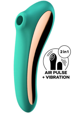 Satisfyer Dual Kiss Green - Oro slėgio vibratorius 1