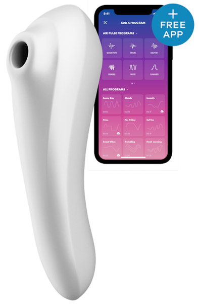 Satisfyer Dual Pleasure White - APP kontroliuojamas klitorio stimuliatorius 2