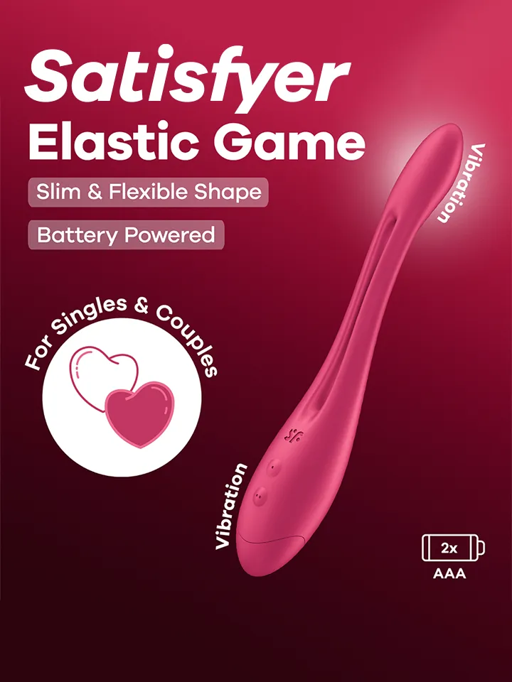 Satisfyer Elastic Game Pink Battery Series - Porų vibratorius 1 [full]