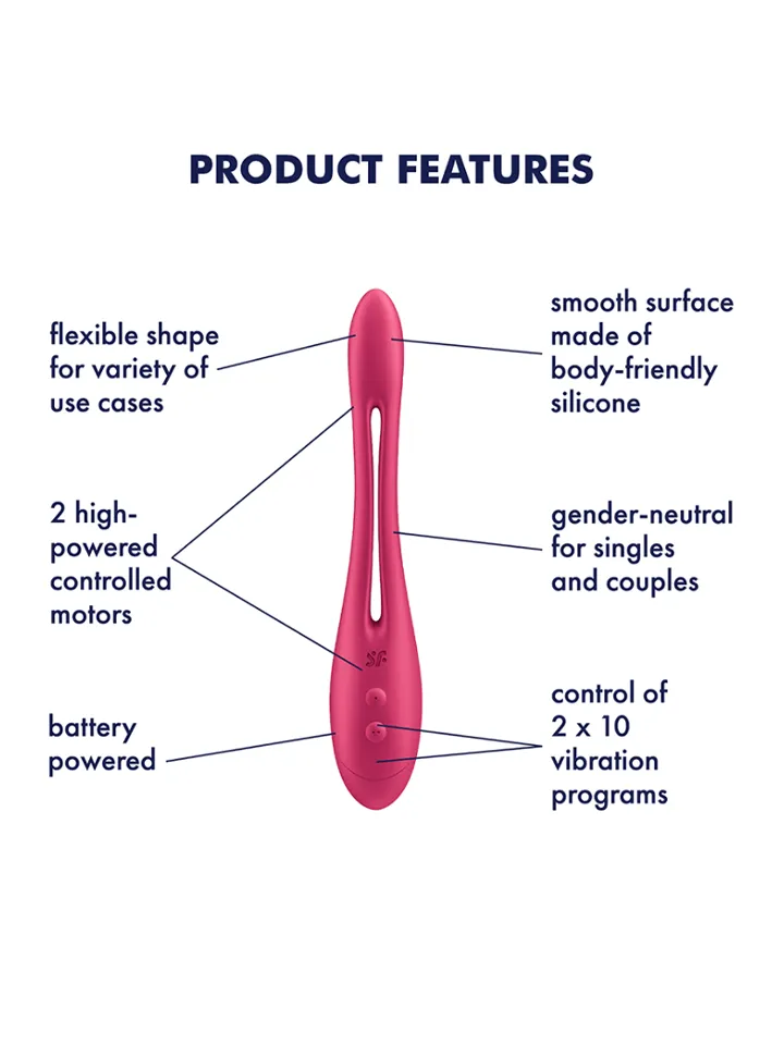 Satisfyer Elastic Game Pink Battery Series - Porų vibratorius 2 [full]