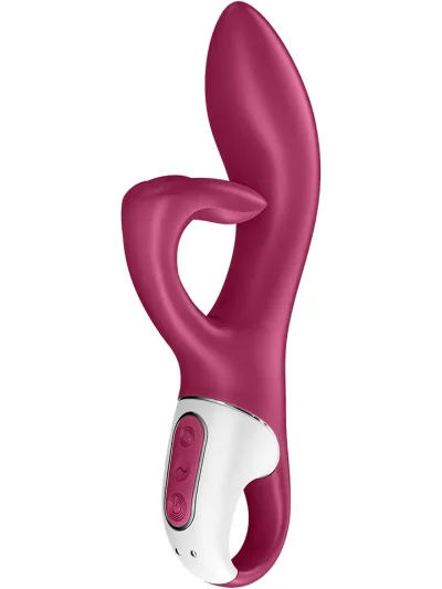 Satisfyer Embrace Me Rabbit Vibrator Berry - Triušio vibratorius 3