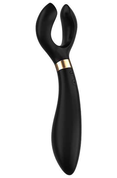 Satisfyer Endless Fun Multi-Use Vibrator Black - Porų vibratorius 1