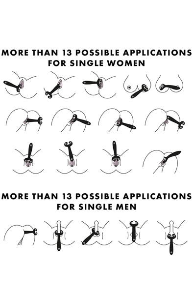 Satisfyer Endless Fun Multi-Use Vibrator Black - Porų vibratorius 4