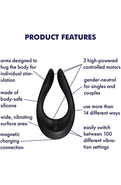 Satisfyer Endless Joy Black - Porų vibratorius 2