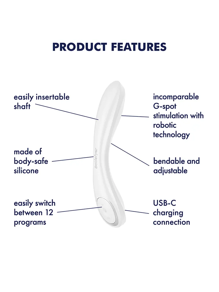 Satisfyer G-Spot Wave 2 White - G taško vibratorius 2 [full]
