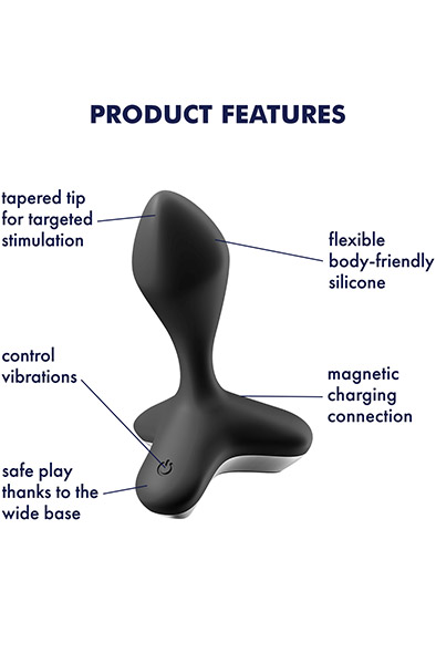 Satisfyer Game Changer Black - Vibruojantis analinis kištukas 2