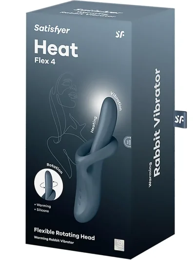 Satisfyer Heat Flex 4 Grey - G taško vibratorius 5