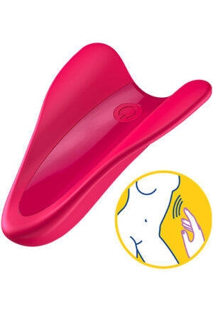 Satisfyer High Fly Finger Vibrator Red - Klitorinis vibratorius 1