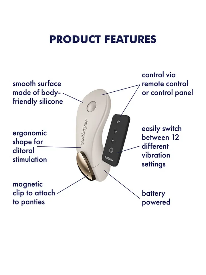 Satisfyer Little Secret Battery Powered - Vibruojančios kelnaitės 2 [full]