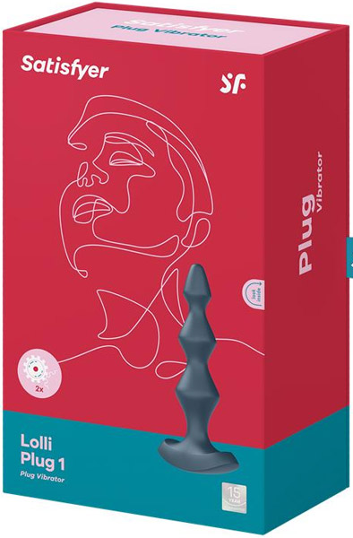 Satisfyer Lolli Plug Vibrator 1 Dark Teal - Vibruojantys analiniai karoliukai 3