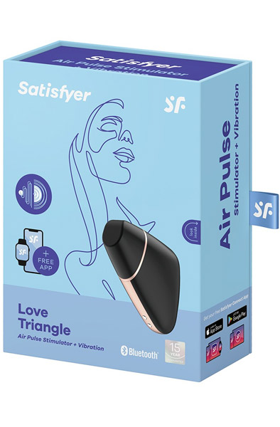 Satisfyer Love Triangle Black - APP kontroliuojamas klitorio stimuliatorius 4