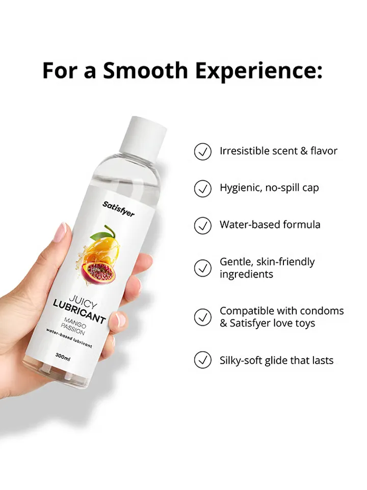 Satisfyer Mango & Passion Water Based Lubricant 300 ml - Vandens pagrindo lubrikantas 3 [full]