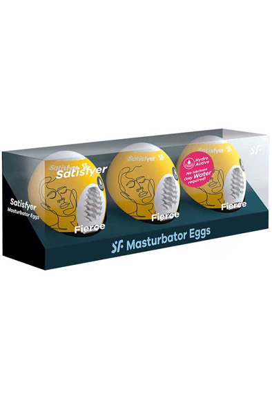 Satisfyer Masturbator Egg Fierce 3-pack - Ridenti kiaušinius 4