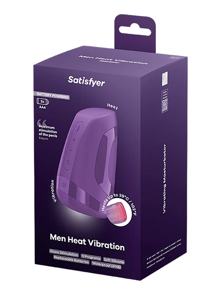 Satisfyer Men Heat Vibration Battery Powered - Vibruojantis masturbatorius 5 [full]