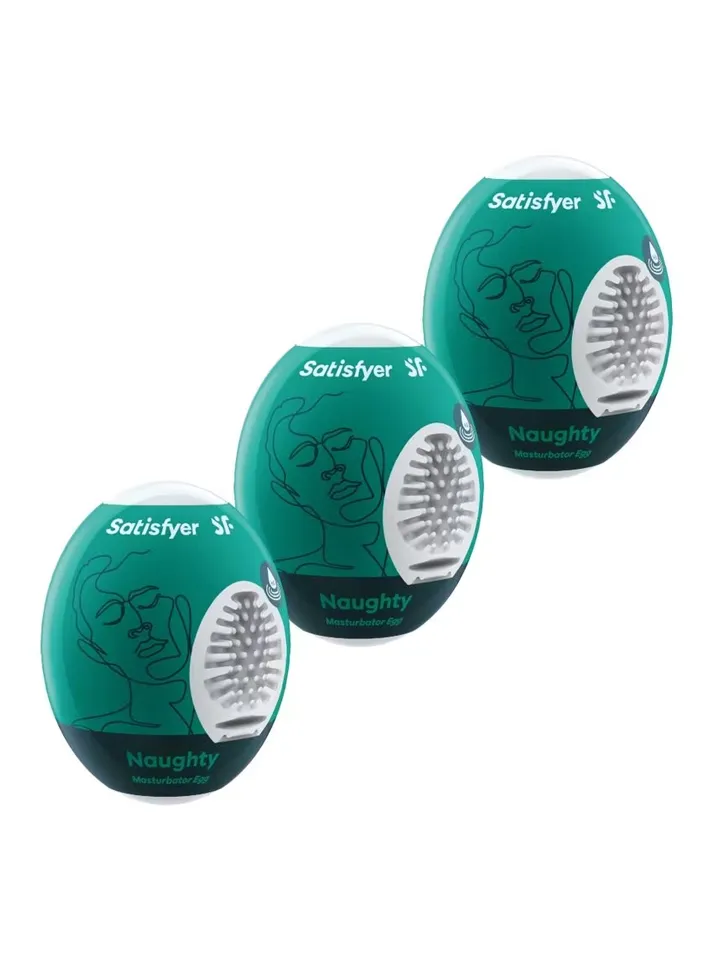 Satisfyer Naughty Masturbator Egg 3-pack - Ridenti kiaušinius 1 [full]