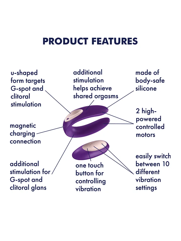 Satisfyer Partner Plus Remote - Nuotoliniu būdu valdomos poros vibratorius 2 [full]