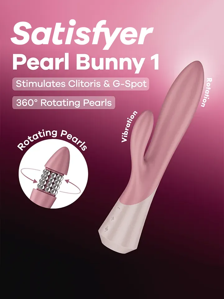 Satisfyer Pearl Bunny 1 Rabbit Vibrator With Pearls - Triušio vibratorius 1 [full]